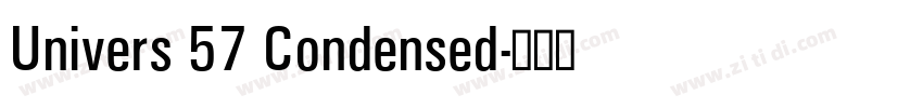 Univers 57 Condensed字体转换